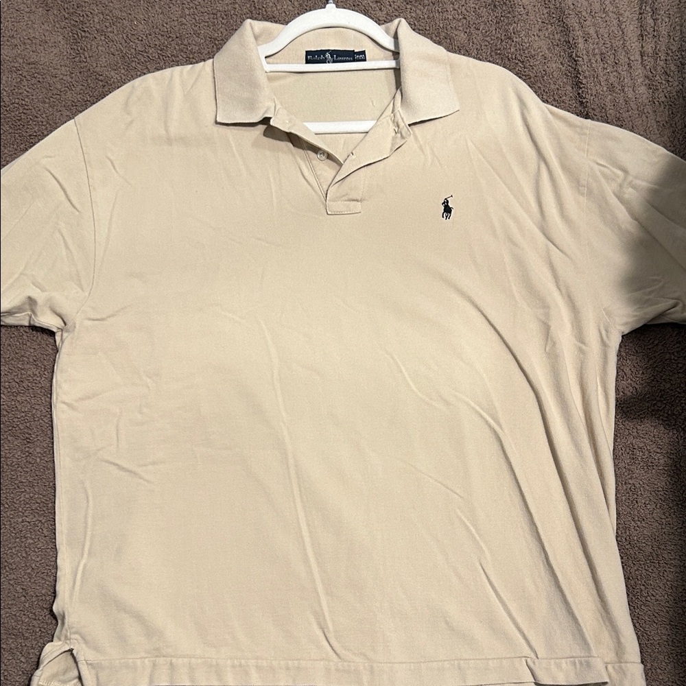 Ralph Lauren Men's Beige Polo Shirt